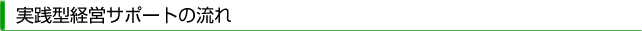 実践型経営サポートの流れ
